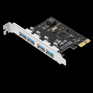 PCI-E转4口USB3.0扩展卡（3A免供电）