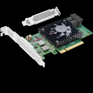 PCIE X8转双口U.2 NVMe扩展卡8643接口