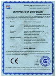 CE Certificate of Conformity