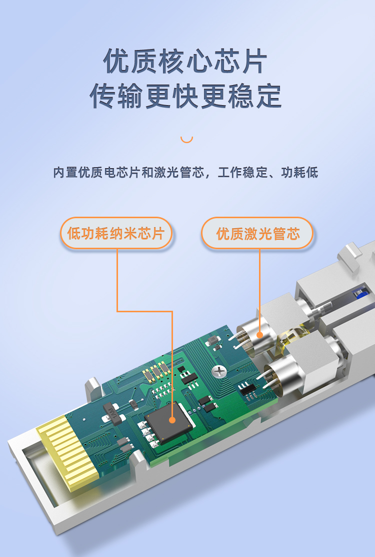 SFP Gigabit single mode dual fiber 10KM optical module