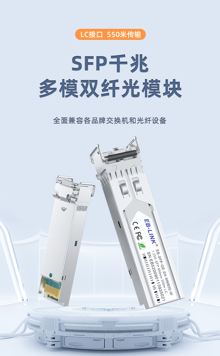 SFP Gigabit Multimode Dual Fiber Optical Module