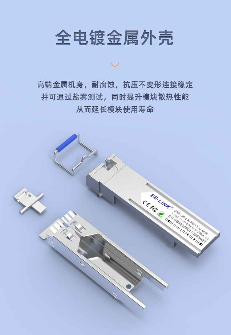 SFP Gigabit single mode single fiber 20KM optical module