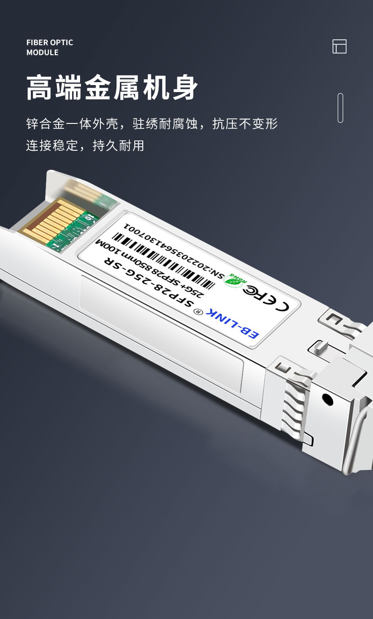 25G multi-mode optical module