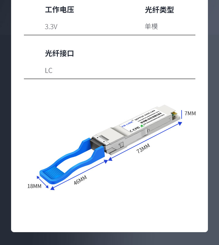 100G single-mode optical module