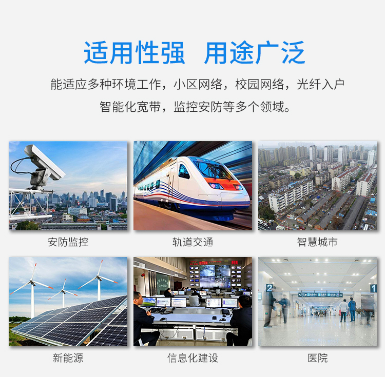 100M single-mode dual-fiber one-optical and two-electrical fiber optic transceiver