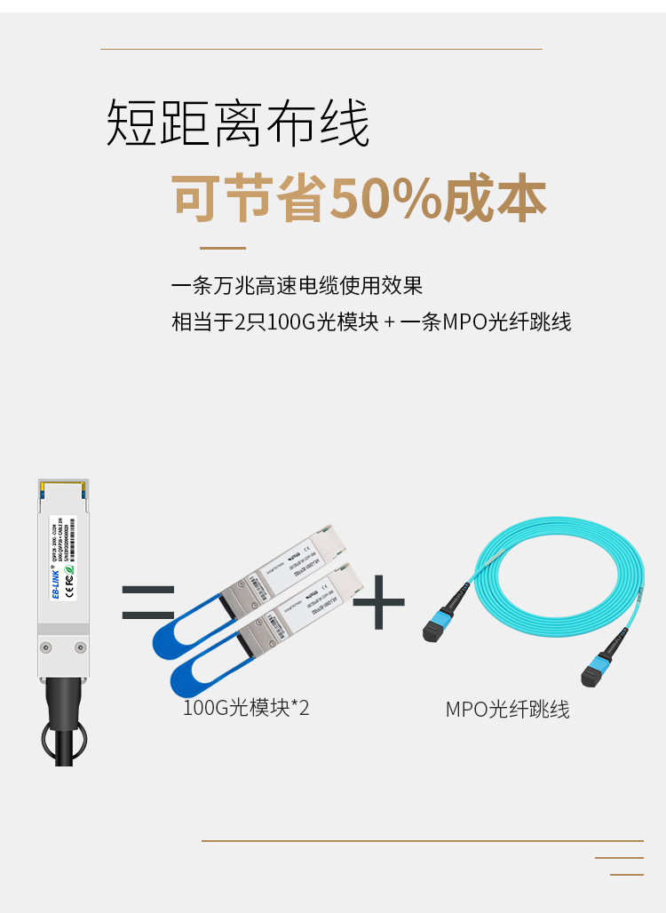 100G DAC high speed cable