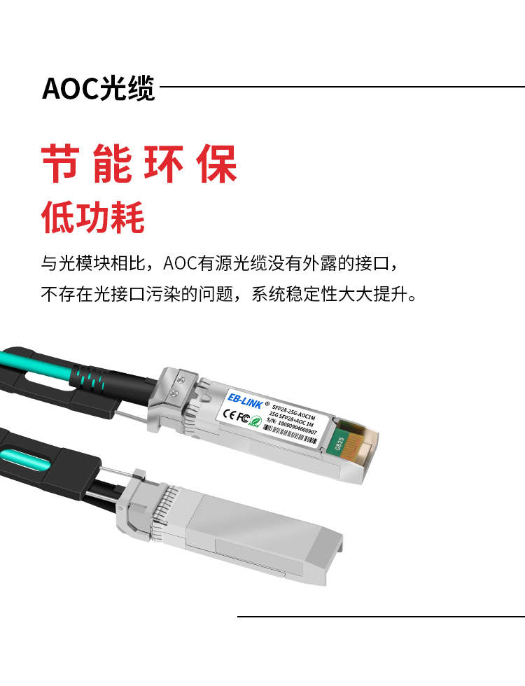 25G AOC active optical cable