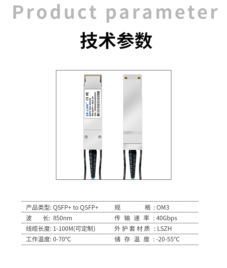 40G AOC active optical cable