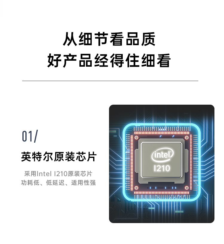 PCI-EX1 Gigabit Single Electrical Port Network Card Upgraded Version (Intel Intel I210 Chip)
