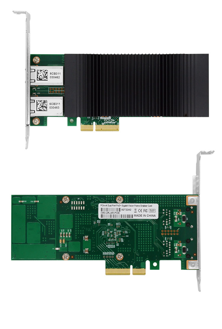PCI-EX4 Gigabit dual electrical port POE network card (Intel Intel I350 chip)