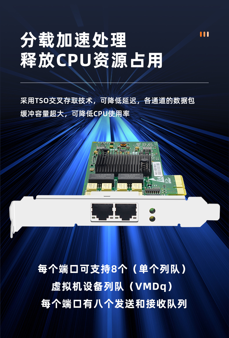 PCI-EX4 Gigabit dual electrical port Bypass network card (Intel Intel I350AM2 chip)