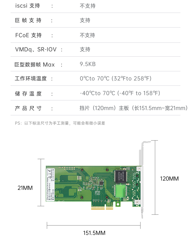 PCI-EX4 Gigabit dual electrical port network card (domestic 1860-2T chip)