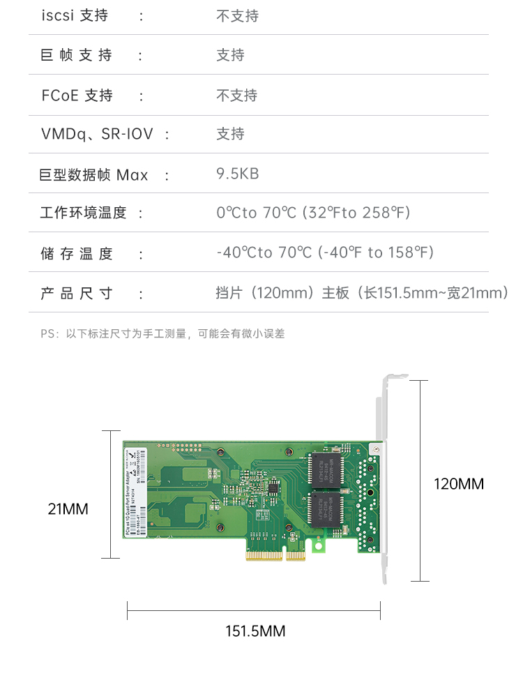 PCI-EX4 Gigabit four electrical port network card (domestic 1860-4T chip)