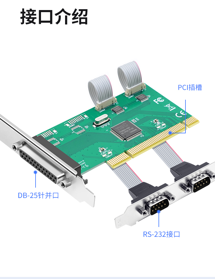 PCI parallel and two-serial expansion card