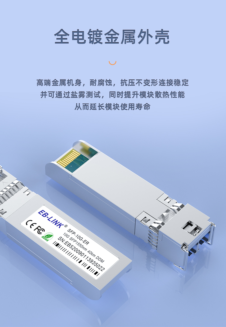SFP+ 10G single-mode dual-fiber 40km optical module