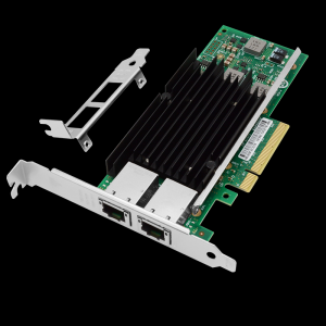PCI-EX8 10 Gigabit dual electrical port network card (Intel Intel X540 chip)