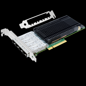 PCI-EX8 10 Gigabit Quad Optical Port Network Card (Intel Intel 82599 Chip)