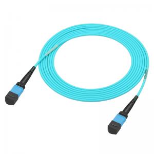 MPO-MPO multimode fiber optic patch cord