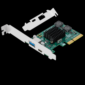 PCIE X4 to USB3.1+Type-C expansion card