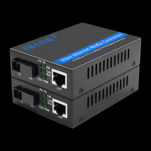 100M single mode single fiber one optical one electrical fiber optic transceiver