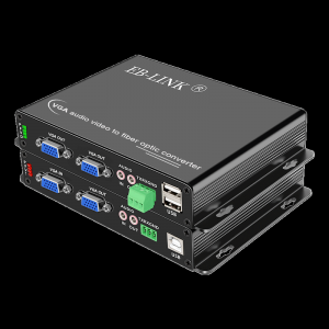VGA non-compressed audio and video optical transceiver