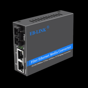 Gigabit single-mode dual-fiber one-optical and two-electrical fiber optic transceiver