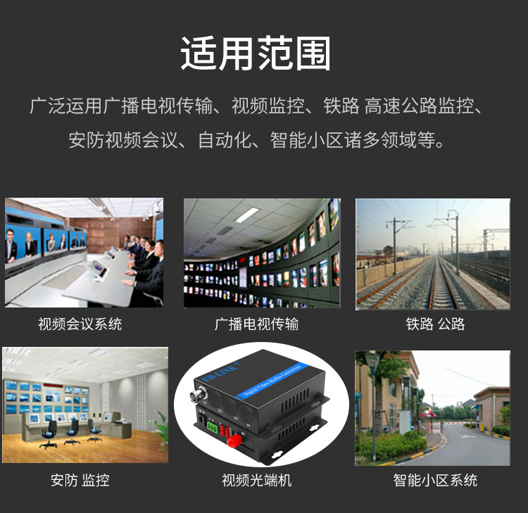 1 channel video + 1 channel reverse 485 data video optical transceiver