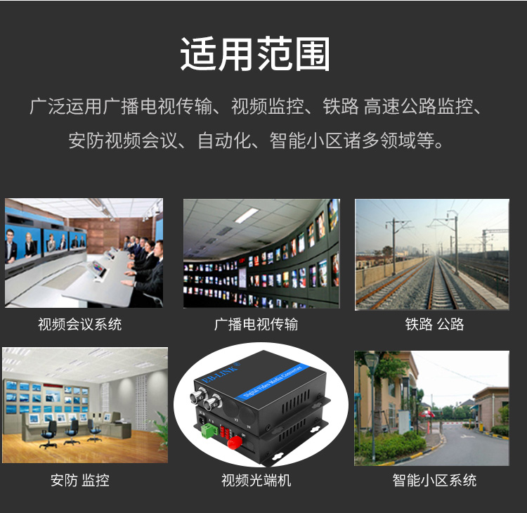 2-channel video + 1-channel reverse 485 data video optical transceiver