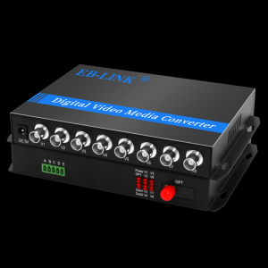 8-channel pure video optical transceiver
