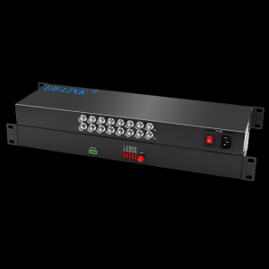 16-channel rack-mounted pure video optical transceiver