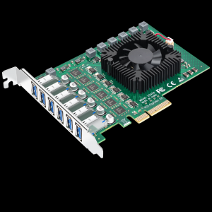 PCI-E X4 to 6-port USB3.0 expansion card (independent six channels)