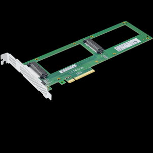 PCI-E X4 to U.2 dual-port expansion card
